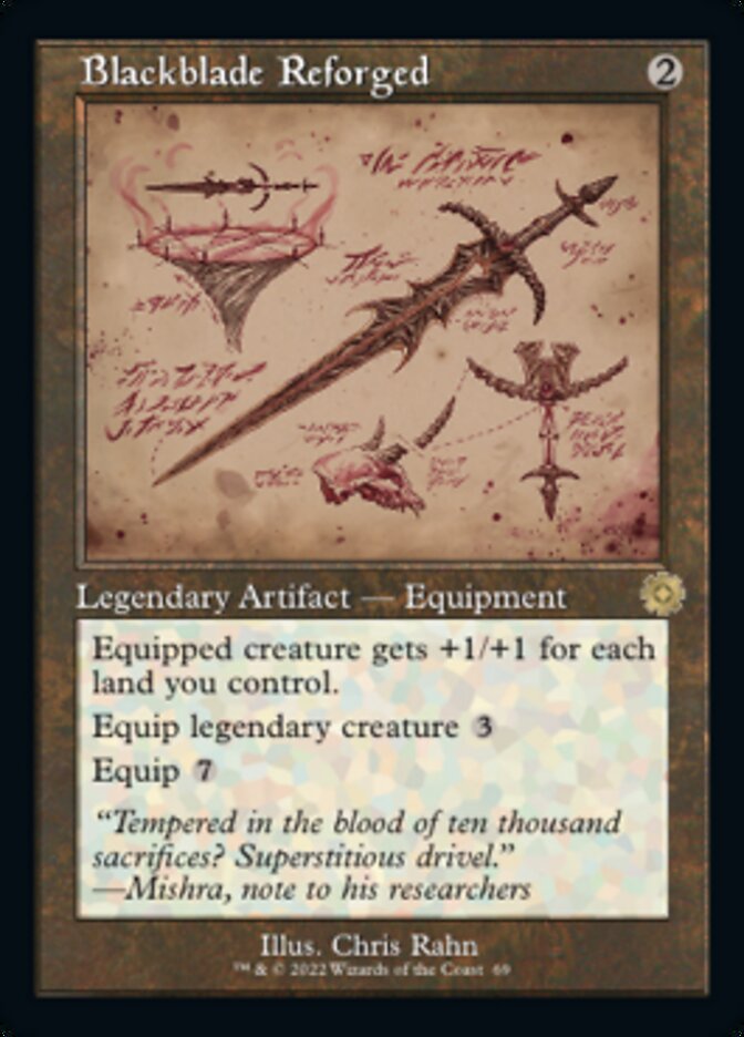 Blackblade Reforged (Retro Schematic) [The Brothers' War Retro Artifacts] Foil