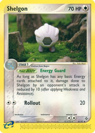 Shelgon (41/97) [EX: Dragon] Reverse Holofoil