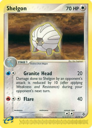 Shelgon (42/97) [EX: Dragon] Reverse Holofoil