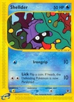 Shellder (129/165) [Expedition: Base Set] Reverse Holofoil