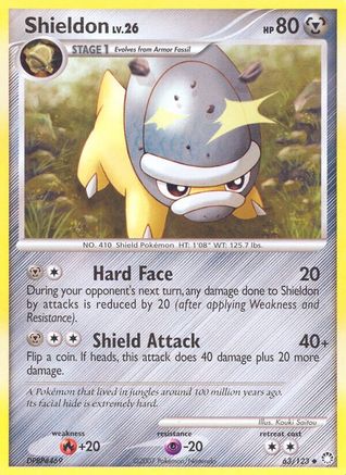 Shieldon (63/123) [Diamond & Pearl: Mysterious Treasures] Reverse Holofoil