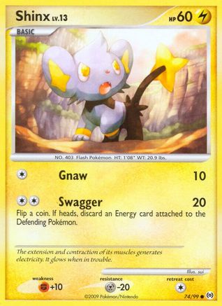 Shinx (74/99) [Platinum: Arceus] Reverse Holofoil