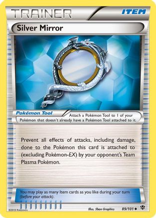 Silver Mirror (89/101) [Black & White: Plasma Blast] Reverse Holofoil
