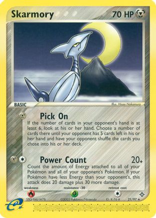 Skarmory (21/97) [EX: Dragon] Reverse Holofoil