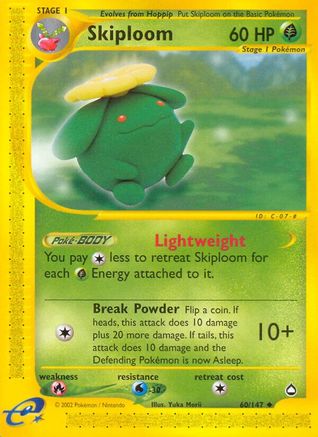 Skiploom (60/147) [Aquapolis] Reverse Holofoil