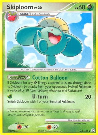 Skiploom (65/132) [Diamond & Pearl: Secret Wonders] Reverse Holofoil