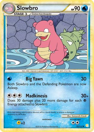 Slowbro (52/123) [HeartGold & SoulSilver: Base Set] Reverse Holofoil