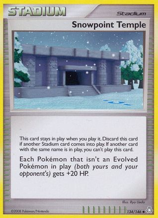 Snowpoint Temple (134/146) [Diamond & Pearl: Legends Awakened] Reverse Holofoil