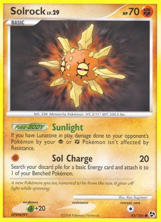Solrock (85/106) [Diamond & Pearl: Great Encounters] Reverse Holofoil