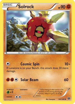 Solrock (64/146) [XY: Base Set] Reverse Holofoil