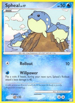 Spheal (102/123) [Diamond & Pearl: Mysterious Treasures] Reverse Holofoil