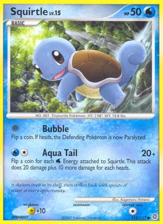 Squirtle (112/132) [Diamond & Pearl: Secret Wonders] Reverse Holofoil