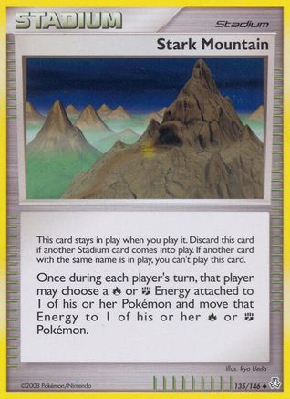 Stark Mountain (135/146) [Diamond & Pearl: Legends Awakened] Reverse Holofoil