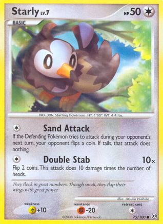 Starly (75/100) [Diamond & Pearl: Stormfront] Reverse Holofoil