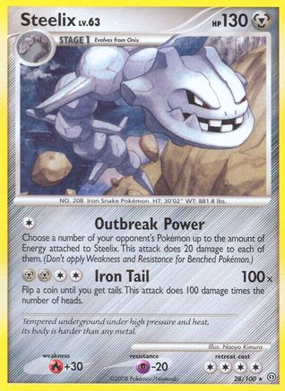 Steelix (28/100) [Diamond & Pearl: Stormfront] Reverse Holofoil