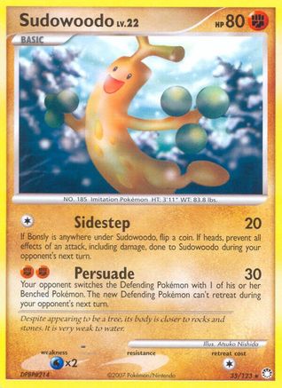 Sudowoodo (35/123) [Diamond & Pearl: Mysterious Treasures] Reverse Holofoil