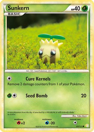 Sunkern (85/123) [HeartGold & SoulSilver: Base Set] Reverse Holofoil