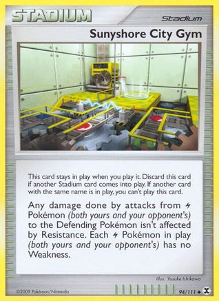 Sunyshore City Gym (94/111) [Platinum: Rising Rivals] Reverse Holofoil