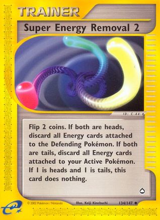 Super Energy Removal 2 (134/147) [Aquapolis] Reverse Holofoil
