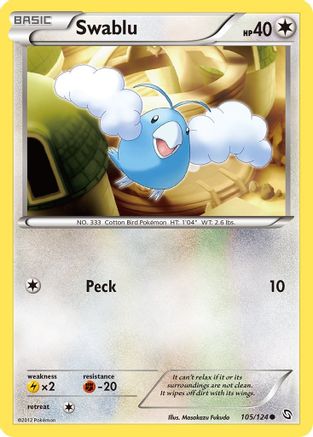 Swablu (105/124) [Black & White: Dragons Exalted] Reverse Holofoil