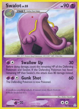 Swalot (72/146) [Diamond & Pearl: Legends Awakened] Reverse Holofoil