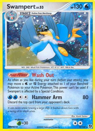 Swampert (9/106) [Diamond & Pearl: Great Encounters] Reverse Holofoil