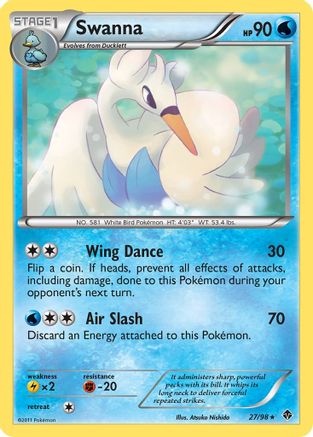 Swanna (27/98) [Black & White: Emerging Powers] Reverse Holofoil
