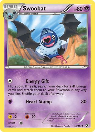 Swoobat (65/113) [Black & White: Legendary Treasures] Reverse Holofoil