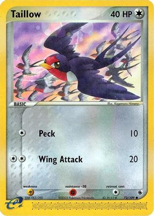 Taillow (72/109) [EX: Ruby & Sapphire] Reverse Holofoil