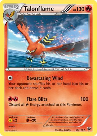 Talonflame (28/146) [XY: Base Set] Reverse Holofoil