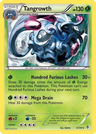 Tangrowth (6/149) [Black & White: Boundaries Crossed] Reverse Holofoil