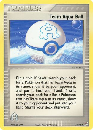 Team Aqua Ball (75/95) [EX: Team Magma vs Team Aqua] Reverse Holofoil