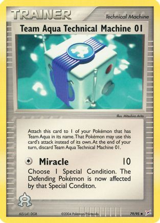 Team Aqua Technical Machine 01 (79/95) [EX: Team Magma vs Team Aqua] Reverse Holofoil