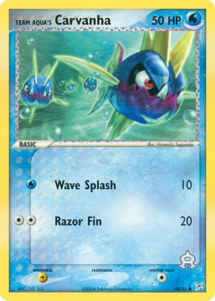 Team Aqua's Carvanha (48/95) [EX: Team Magma vs Team Aqua] Reverse Holofoil