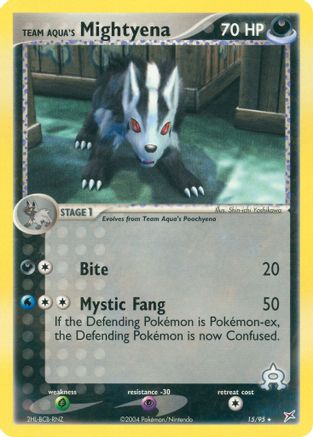 Team Aqua's Mightyena (15/95) [EX: Team Magma vs Team Aqua] Reverse Holofoil