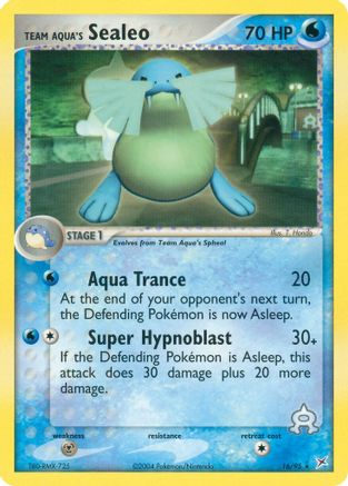 Team Aqua's Sealeo (16/95) [EX: Team Magma vs Team Aqua] Reverse Holofoil