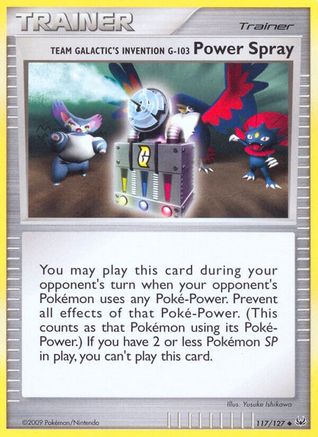 Team Galactic's Invention G-103 Power Spray (117/127) [Platinum: Base Set] Reverse Holofoil