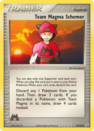 Team Magma Schemer (70/95) [EX: Team Magma vs Team Aqua] Reverse Holofoil