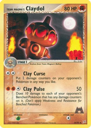 Team Magma's Claydol (33/95) [EX: Team Magma vs Team Aqua] Reverse Holofoil