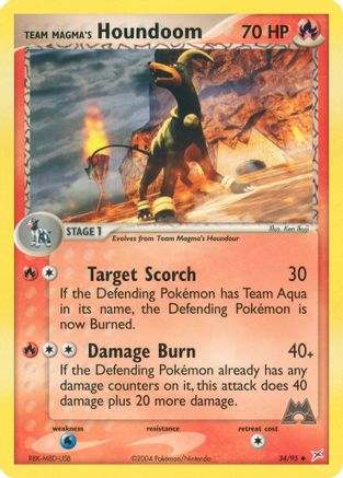 Team Magma's Houndoom (34/95) [EX: Team Magma vs Team Aqua] Reverse Holofoil