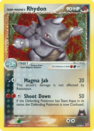 Team Magma's Rhydon (11/95) [EX: Team Magma vs Team Aqua] Reverse Holofoil
