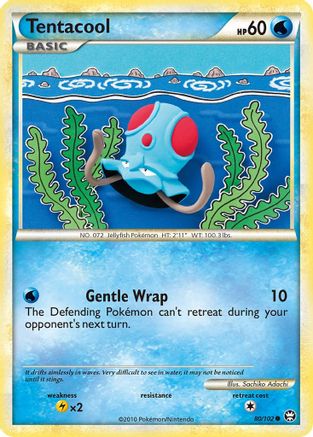 Tentacool (80/102) [HeartGold & SoulSilver: Triumphant] Reverse Holofoil