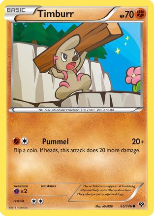 Timburr (65/146) [XY: Base Set] Reverse Holofoil