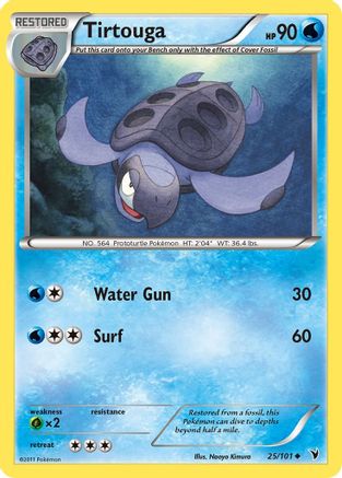 Tirtouga (25/101) [Black & White: Noble Victories] Reverse Holofoil
