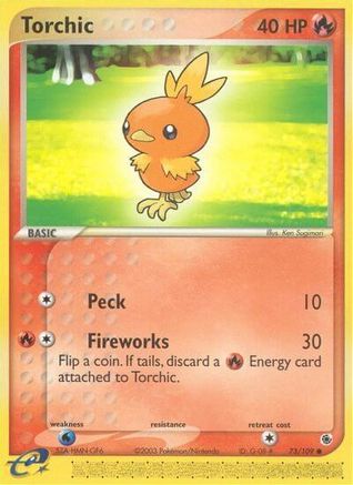 Torchic (73/109) [EX: Ruby & Sapphire] Reverse Holofoil