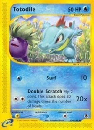 Totodile (134/165) [Expedition: Base Set] Reverse Holofoil
