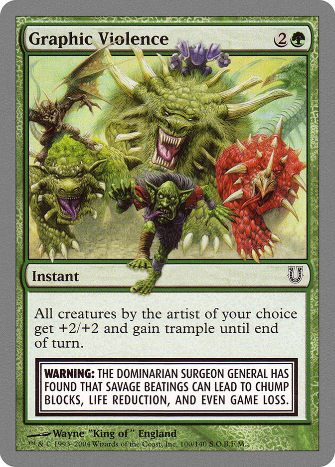 Graphic Violence [Unhinged] Foil