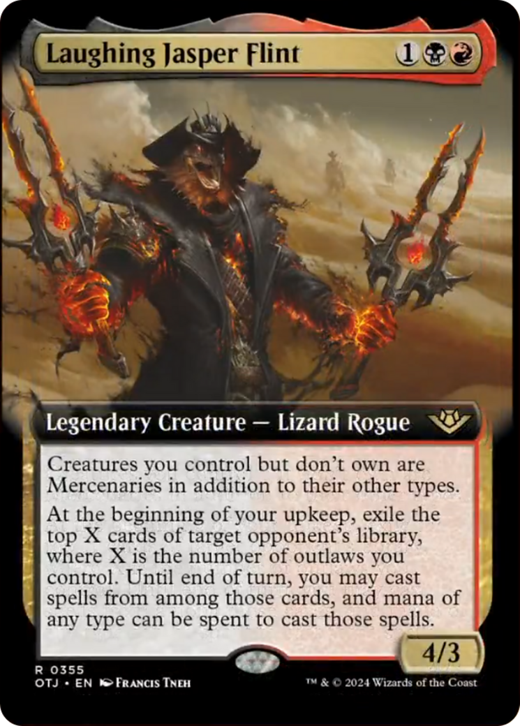 Laughing Jasper Flint (Extended Art) [Outlaws of Thunder Junction] Foil