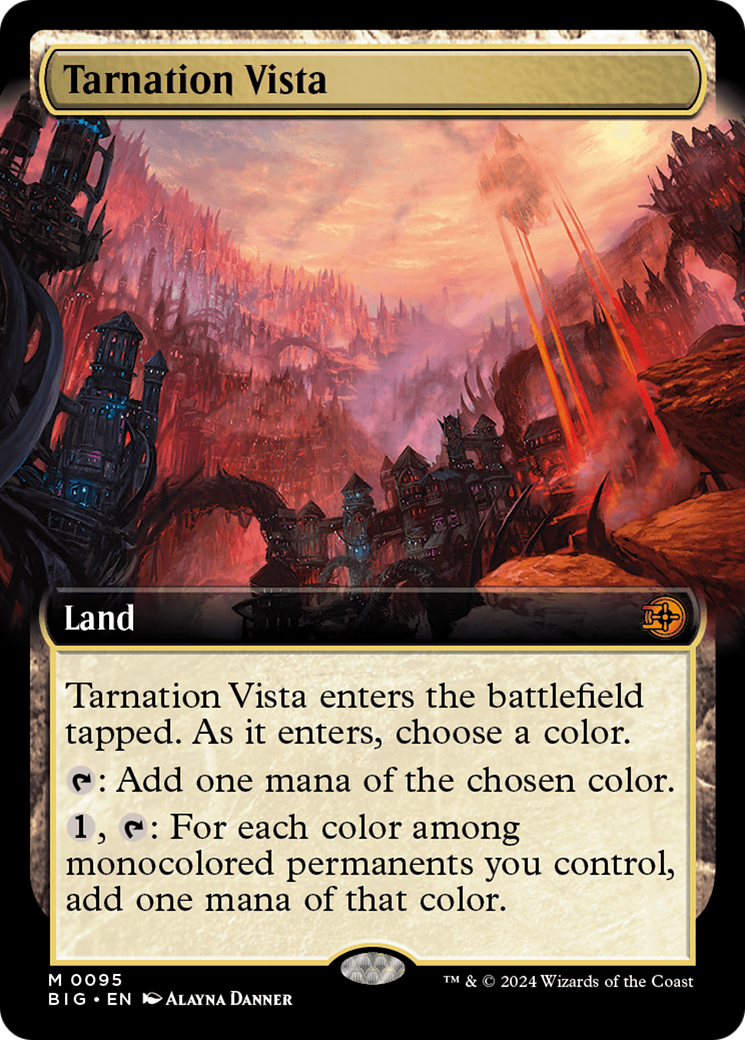 Tarnation Vista (Extended Art) [Outlaws of Thunder Junction: The Big Score] Foil