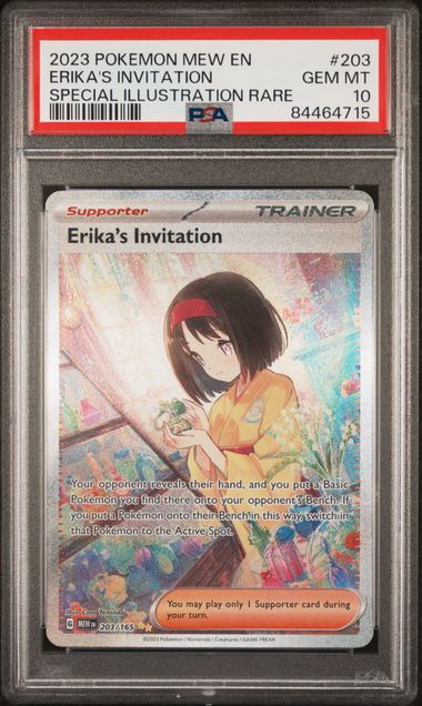 Erika's Invitation Pokemon 151 #203 PSA 10